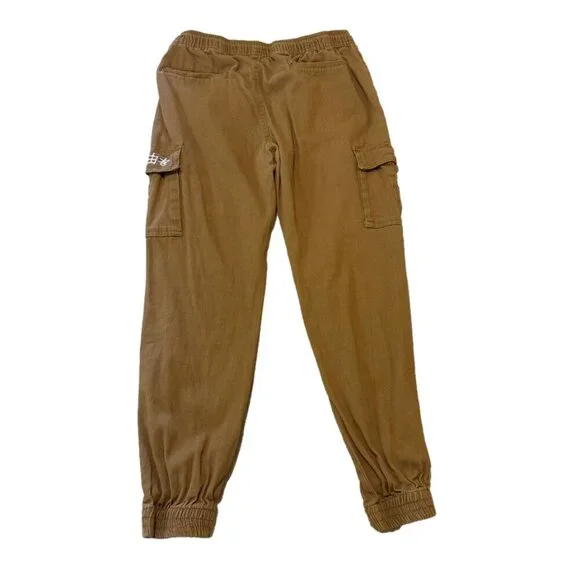 Brooklyn Cloth Sz Medium M Brown Drawstring Streetwear Urban Cargo Joggers Men - Picture 7 of 8